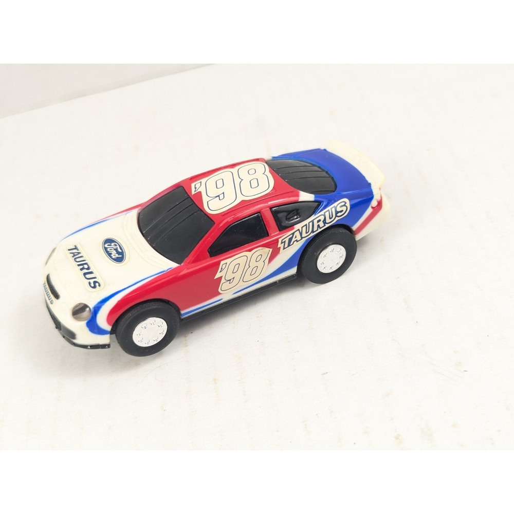 Artin Slot Car 1998 Ford Taurus Red White Blue 1:43 Stock Car